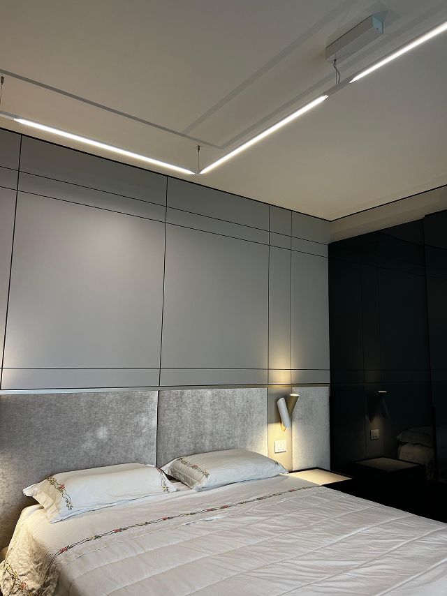Camera da letto dopo la progettazione degli interni Herricasa