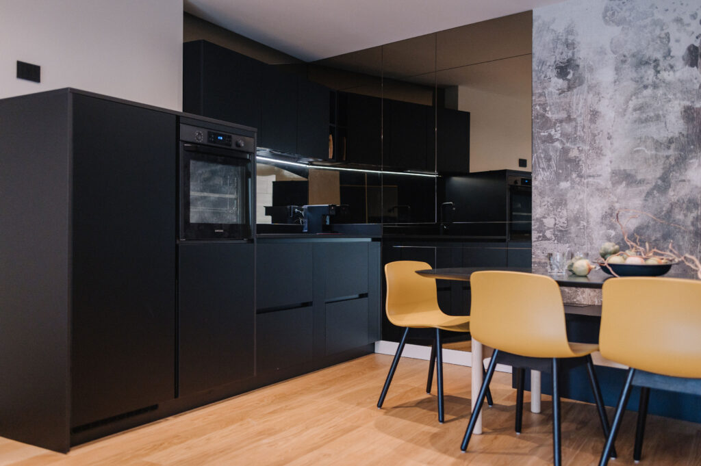 Interni di Residenza C. nel centro di Milano