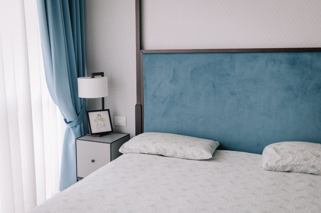 Dettagli di design della camera da letto